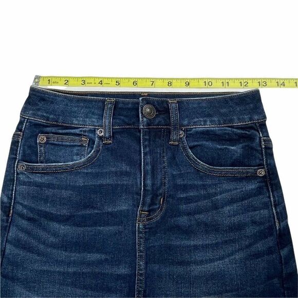 American Eagle Next Level Stretch Hi Rise Mini Skirt Raw Hem NEW - Picture 9 of 11